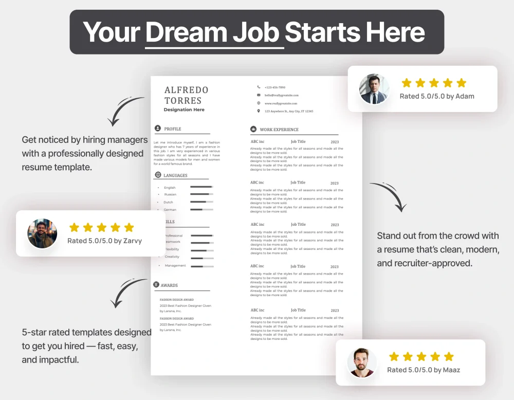 Corporate Data Analyst Resume Template - Image 4