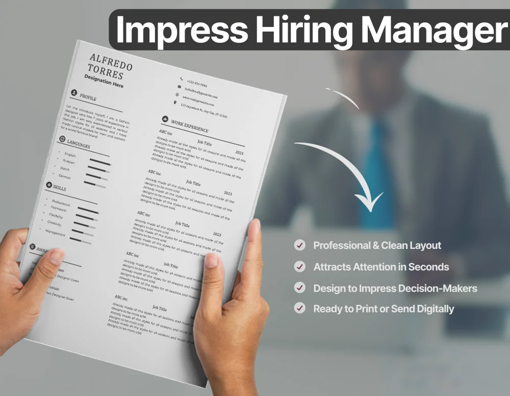 Corporate Data Scientist Resume Template - Image 3