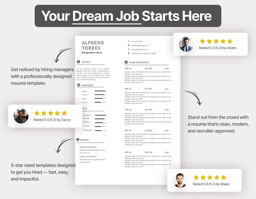 Corporate Data Scientist Resume Template - Image 4