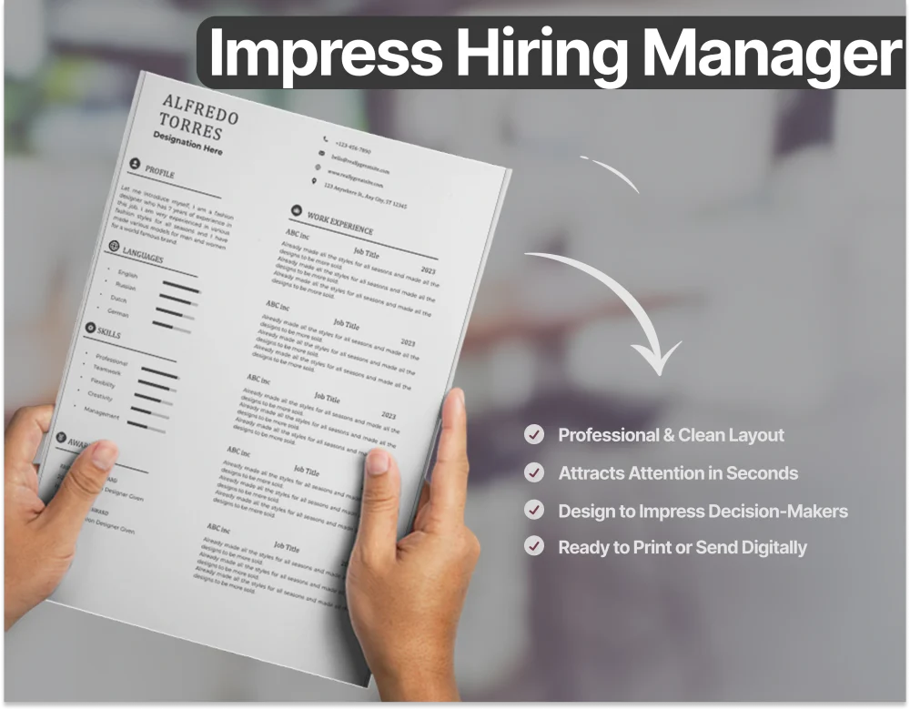 Corporate Data Analyst Resume Template - Image 3