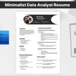 Minimalist Data Analyst Resume Template