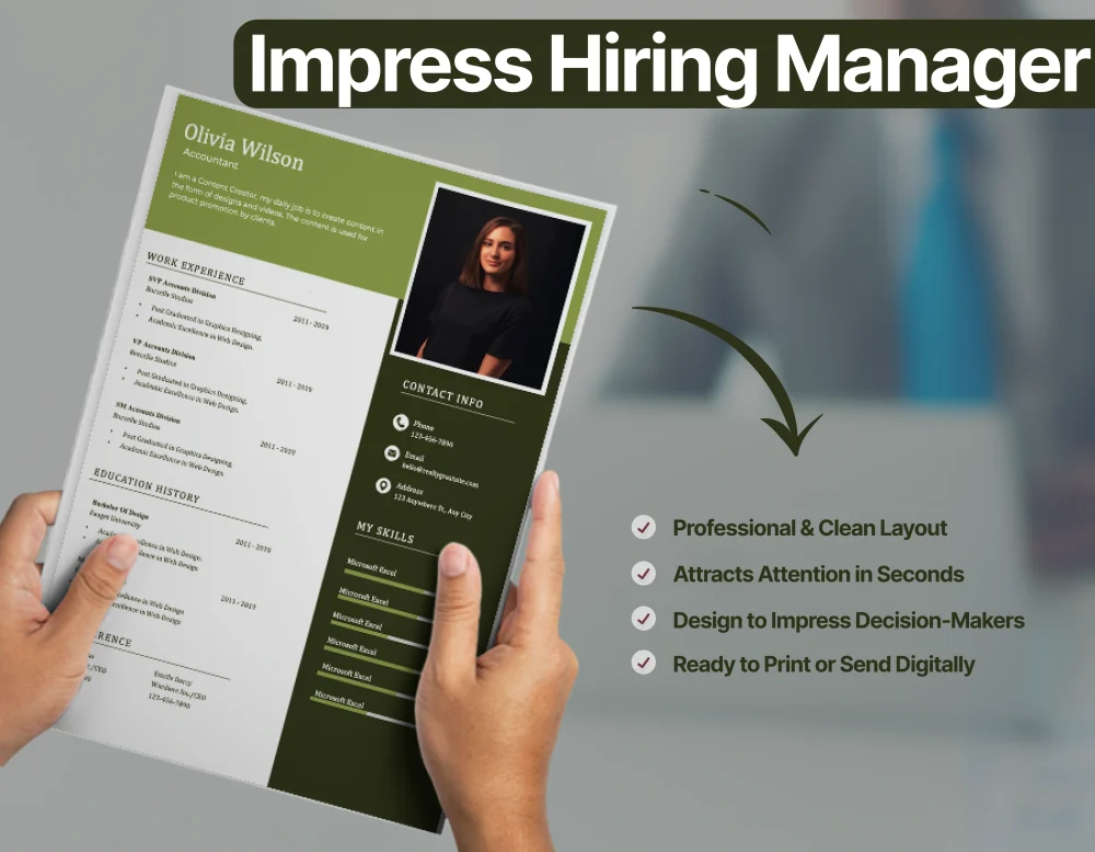 Minimalist Accountant Resume Template - Image 3