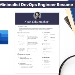 Minimalist DevOps Engineer Resume Template