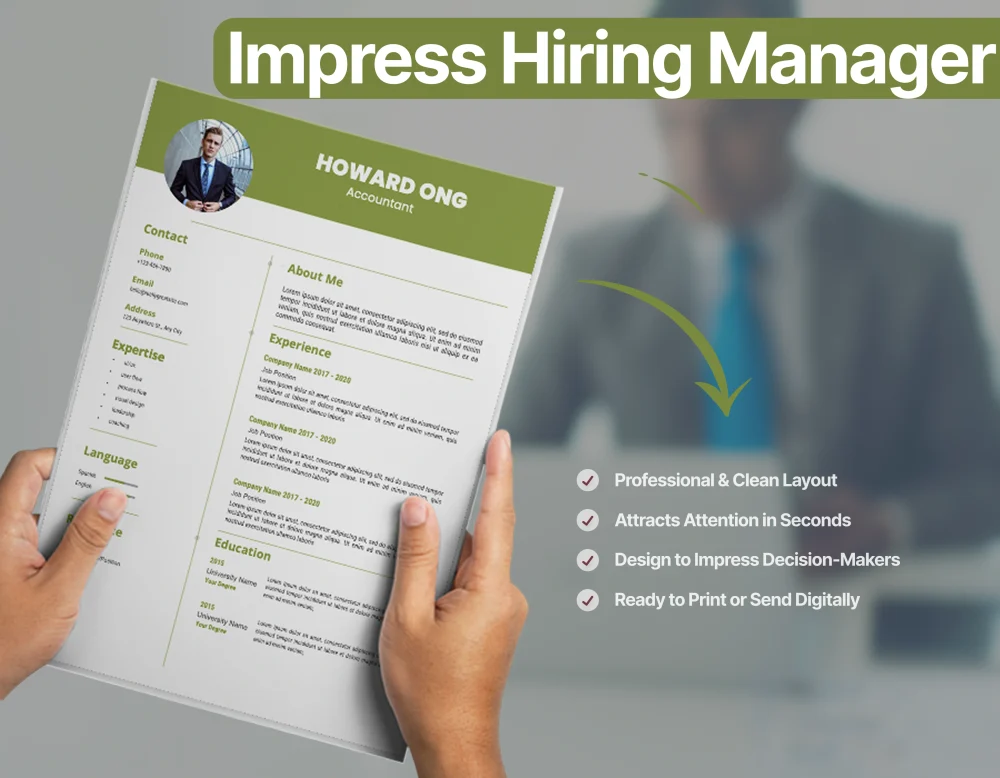 Modern Accountant Resume Template - Image 3