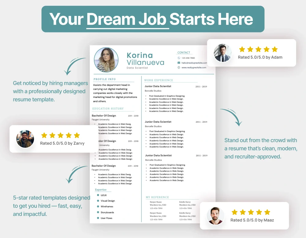 Modern Data Scientist Resume Template - Image 4