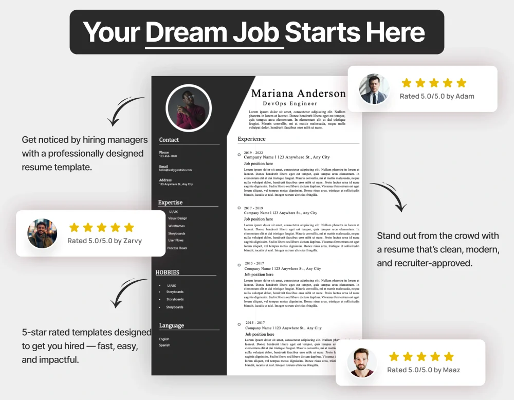 Modern DevOps Engineer Resume Template - Image 4