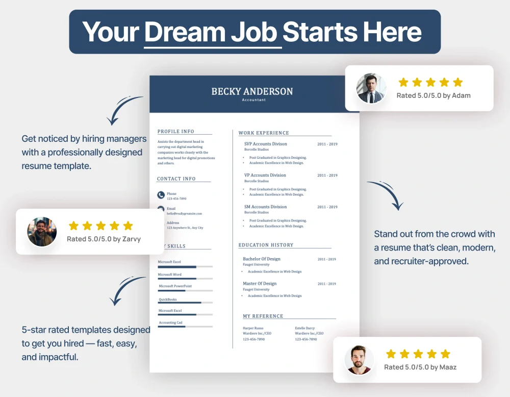 Professional Accountant Resume Template - Image 4