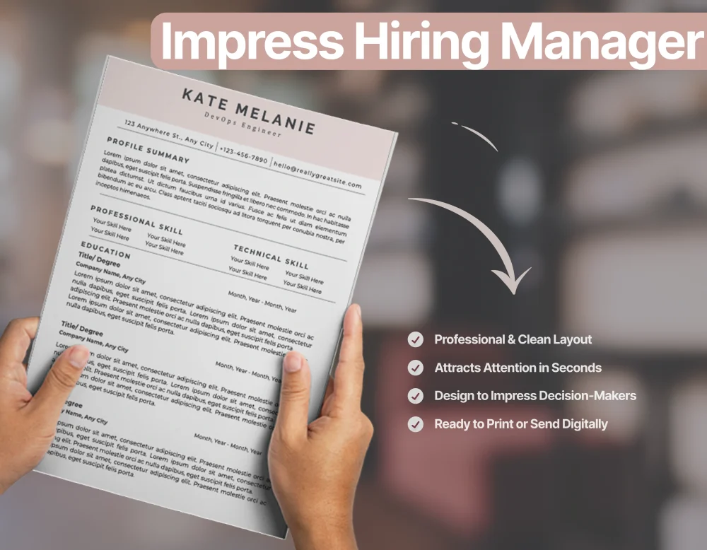 Professional DevOps Engineer Resume Template - Image 3