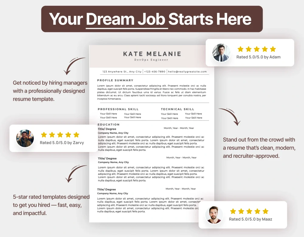 Professional DevOps Engineer Resume Template - Image 4