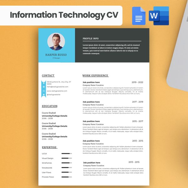 Modern Information Technology Resume Template