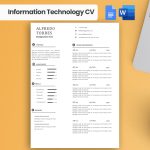 Minimalist Information Technology Resume Template