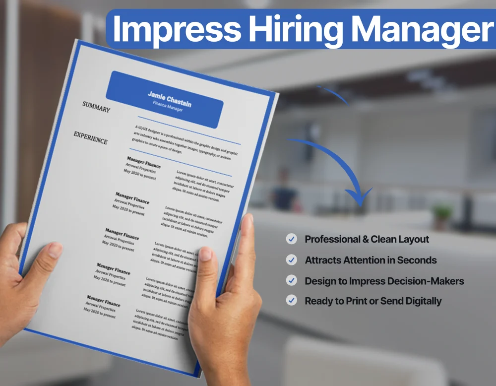 Corporate Finance Manager Resume Template - Image 3