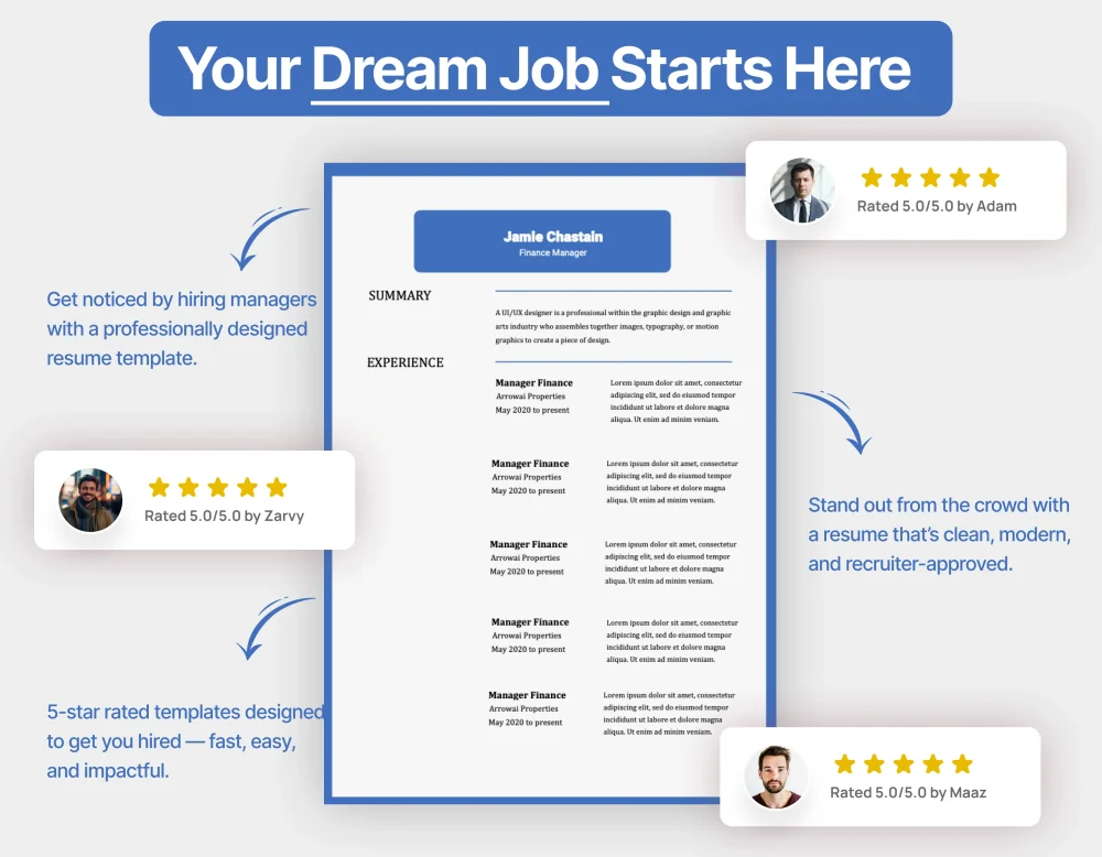 Corporate Finance Manager Resume Template - Image 4