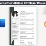 Corporate Full Stack Developer Resume Template