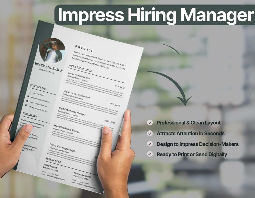 Corporate Full Stack Developer Resume Template - Image 3