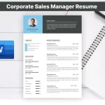 Corporate Sales Manager Resume Template