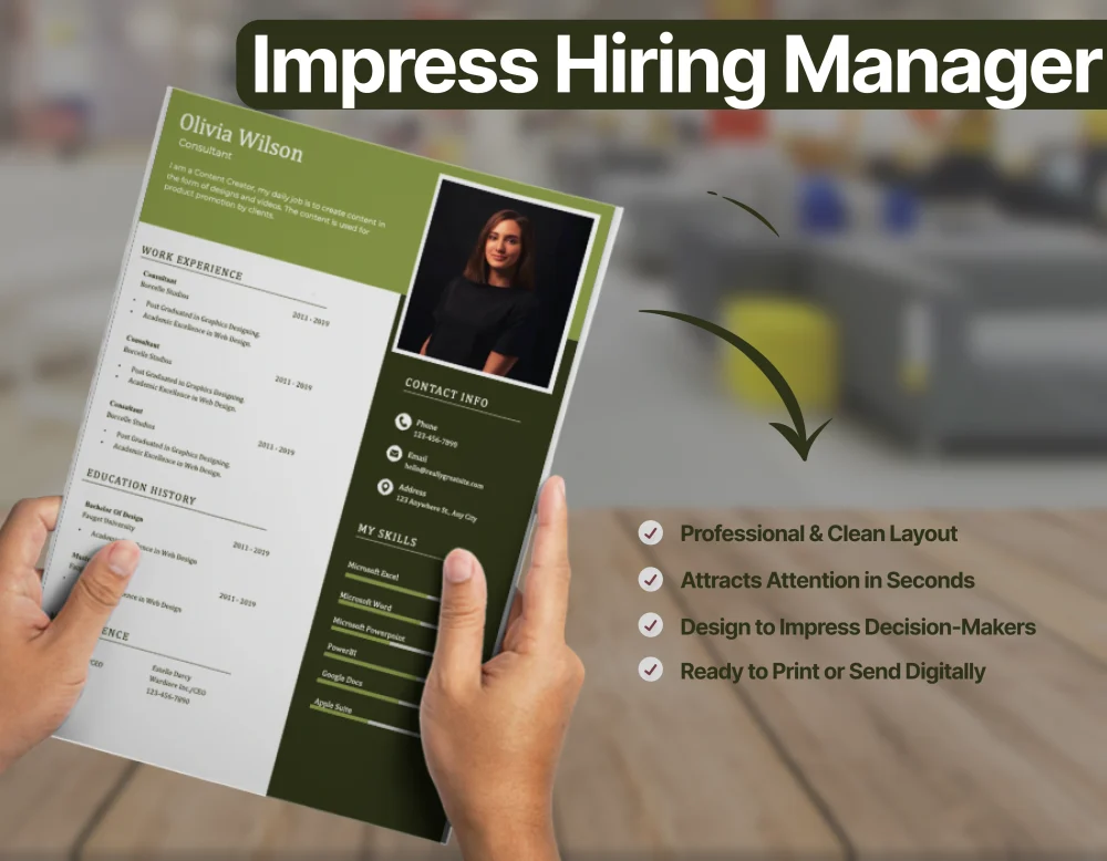 Minimalist Consultant Resume Template - Image 3