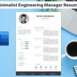 Minimalist Engineering Manager Resume Template