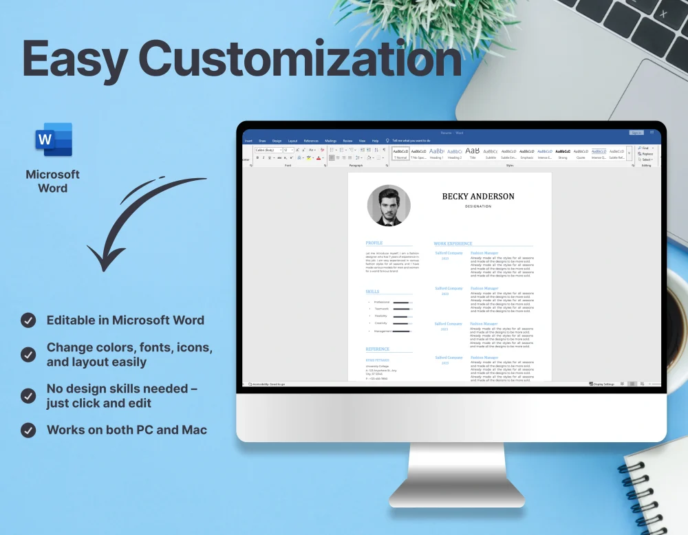 Minimalist Engineering Manager Resume Template - Image 2