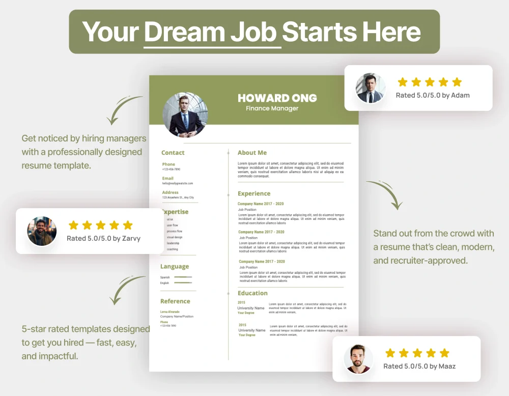 Minimalist Finance Manager Resume Template - Image 4