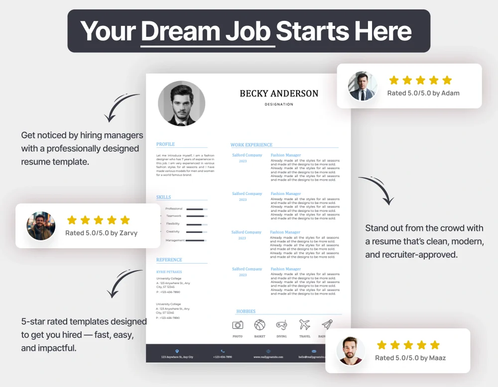 Minimalist Full Stack Developer Resume Template - Image 4