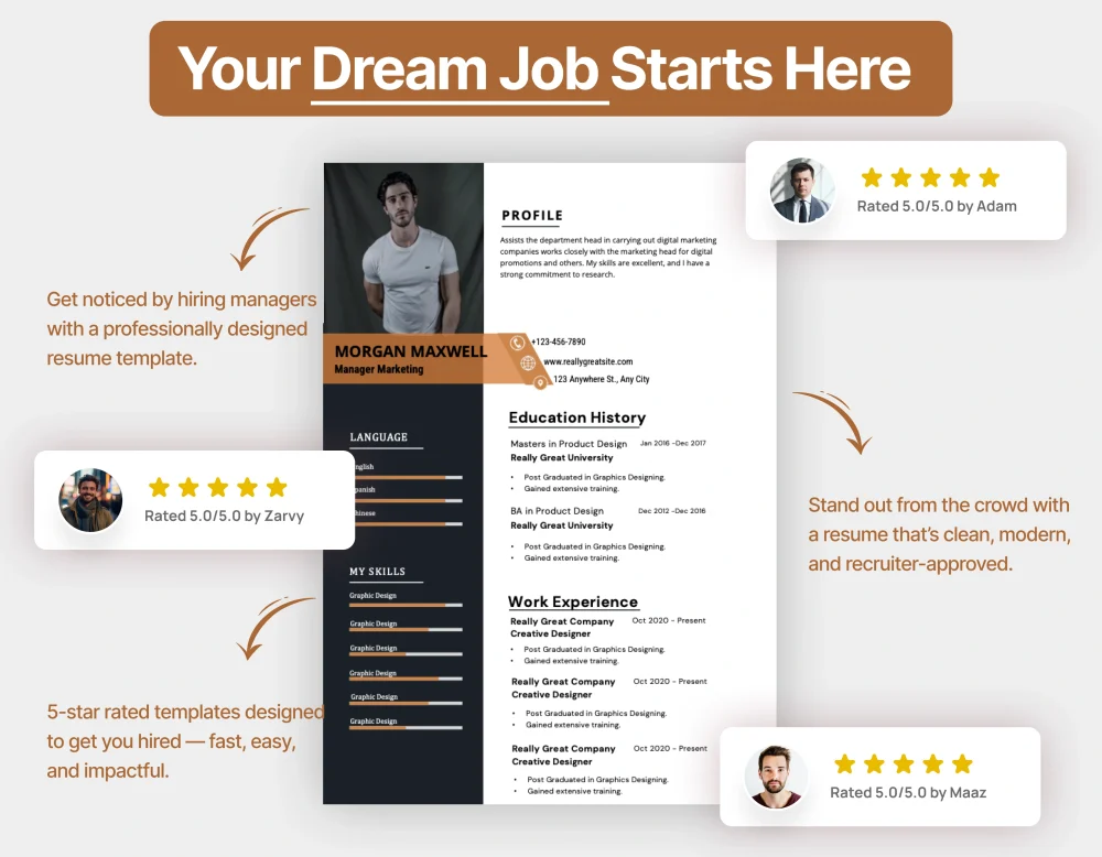 Minimalist Marketing Manager Resume Template - Image 4