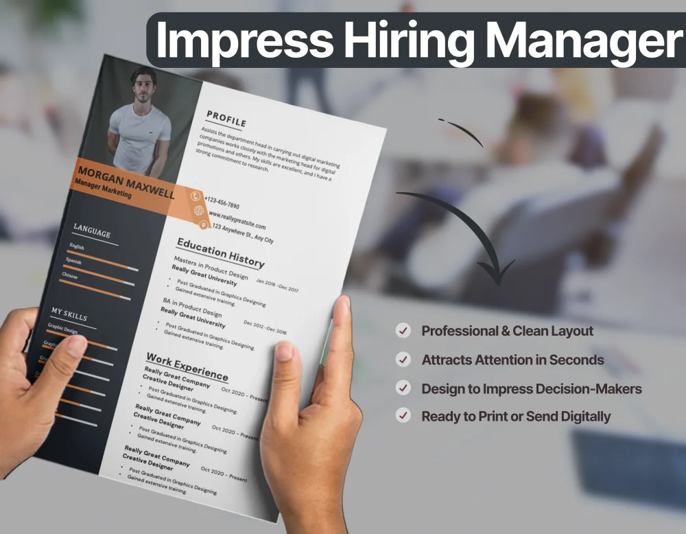 Minimalist Marketing Manager Resume Template - Image 3