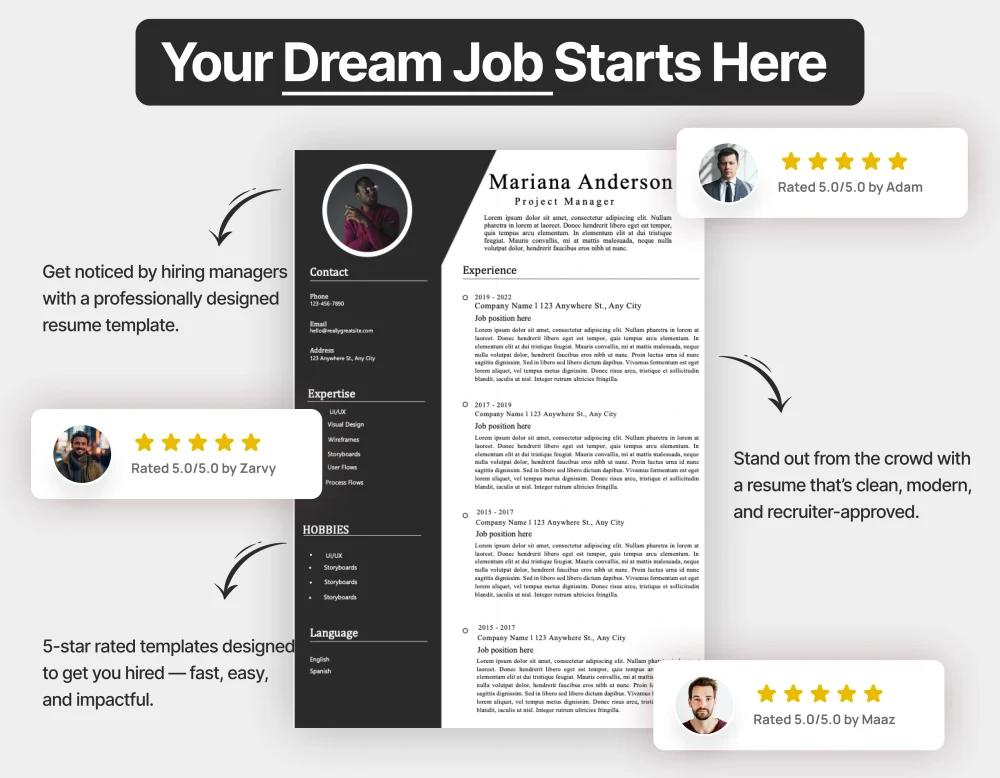 Minimalist Project Manager Resume Template - Image 4