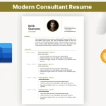 Modern Consultant Resume Template