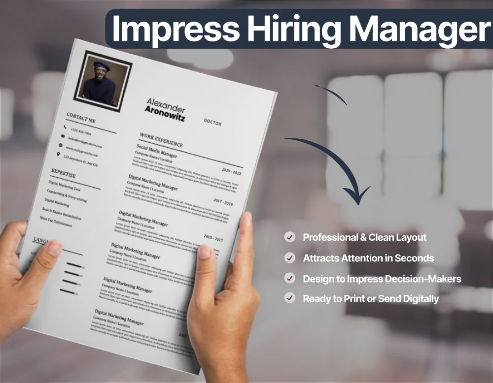 Modern Doctors Resume Template - Image 3