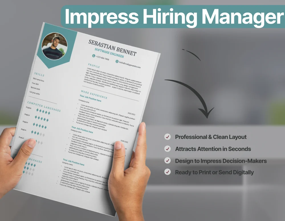 Modern Engineering Manager Resume Template - Image 3