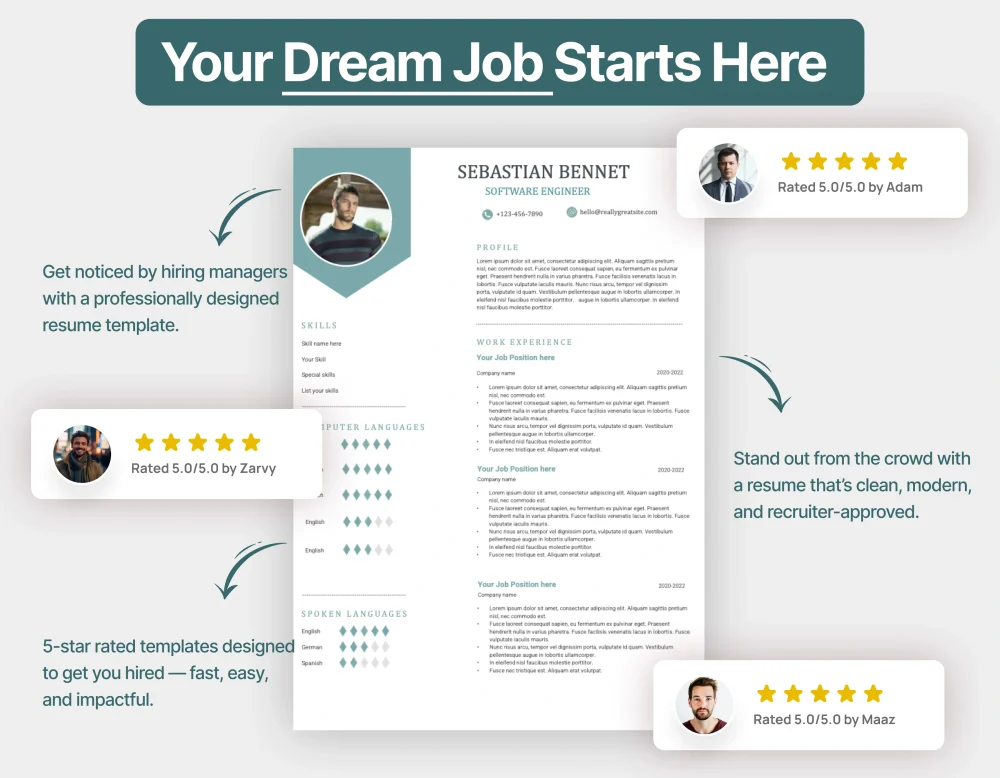 Modern Engineering Manager Resume Template - Image 4