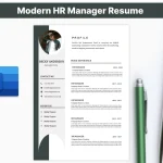 Modern HR Manager Resume Template