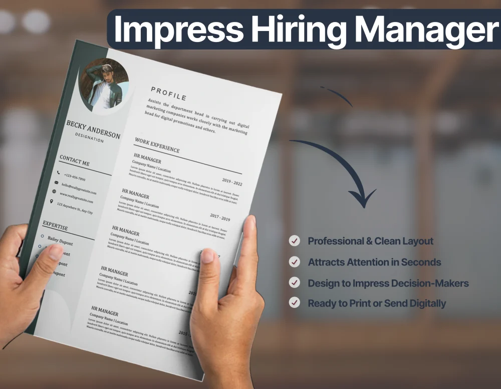 Modern HR Manager Resume Template - Image 3