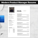 Modern Product Manager Resume Template