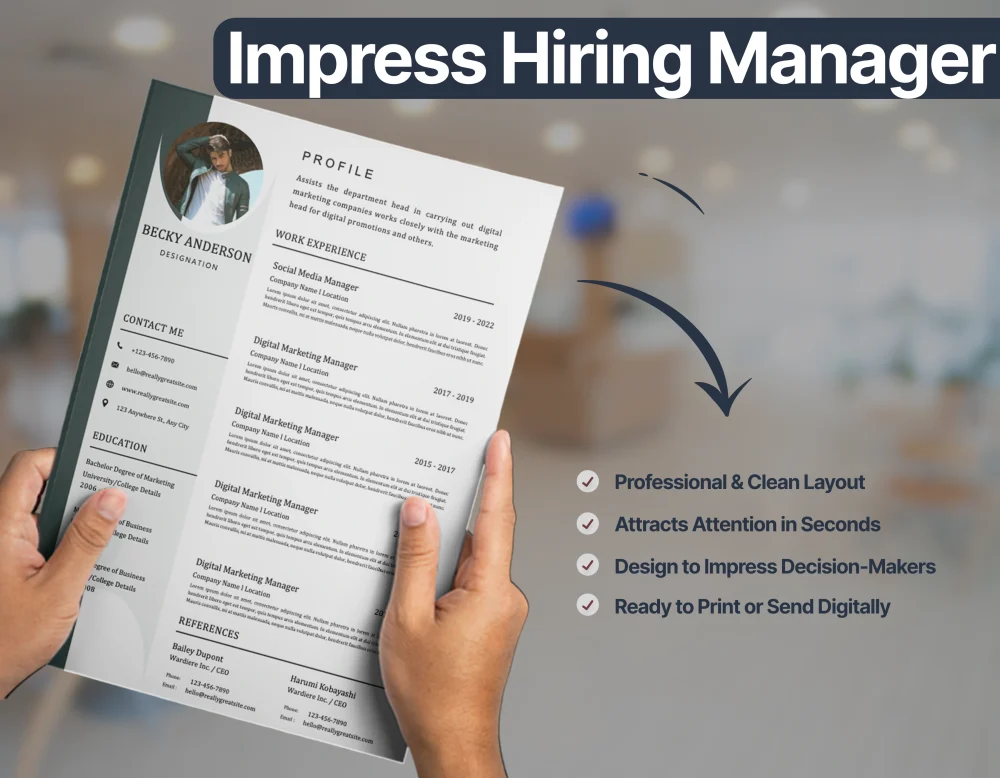 Modern Project Manager Resume Template - Image 3