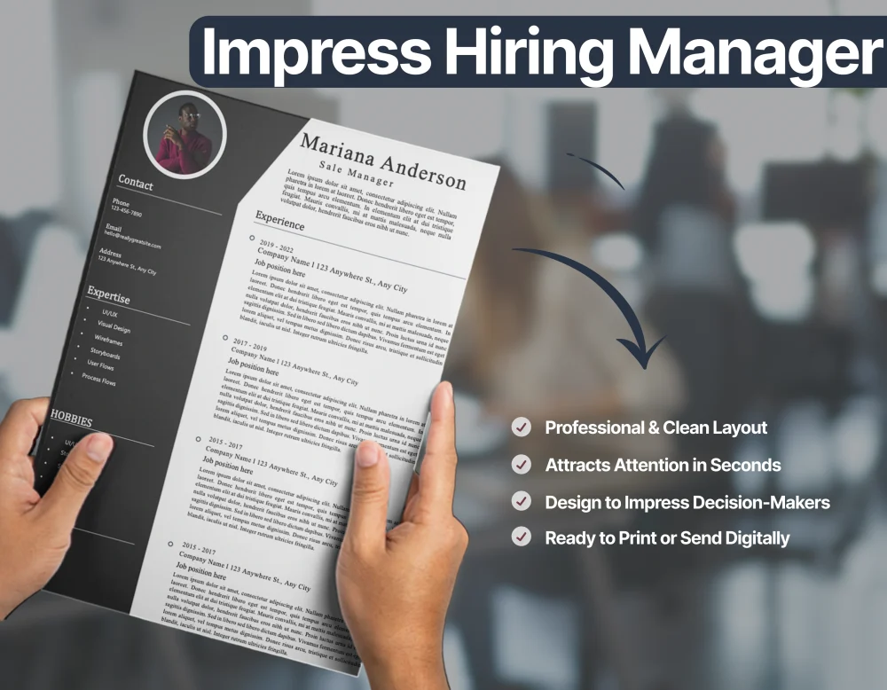 Modern Sales Manager Resume Template - Image 3