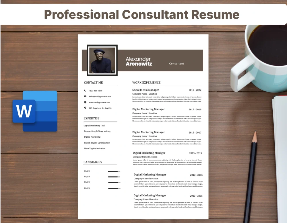 Professional Consultant Resume Template