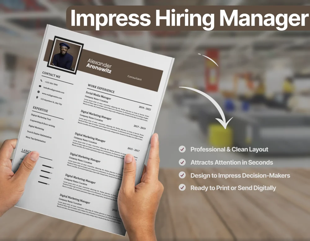 Professional Consultant Resume Template - Image 3