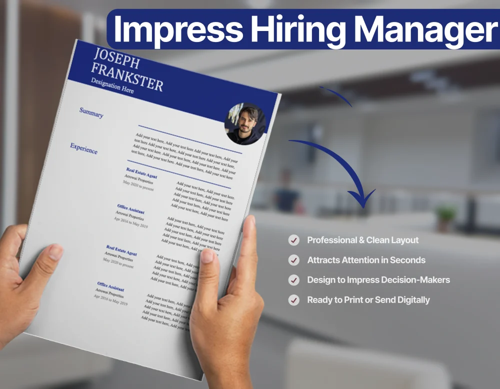 Professional Finance Manager Resume Template - Image 3