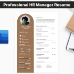 Professional HR Manager Resume Template