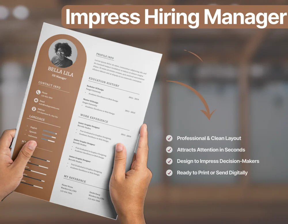 Professional HR Manager Resume Template - Image 3