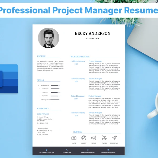 Professional Project Manager Resume Template