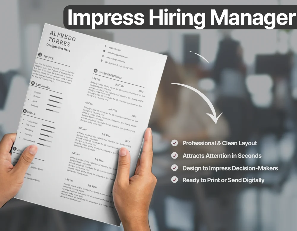 Professional Sales Manager Resume Template - Image 3