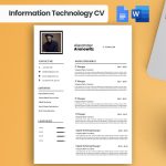 Corporate Information Technology Resume Template