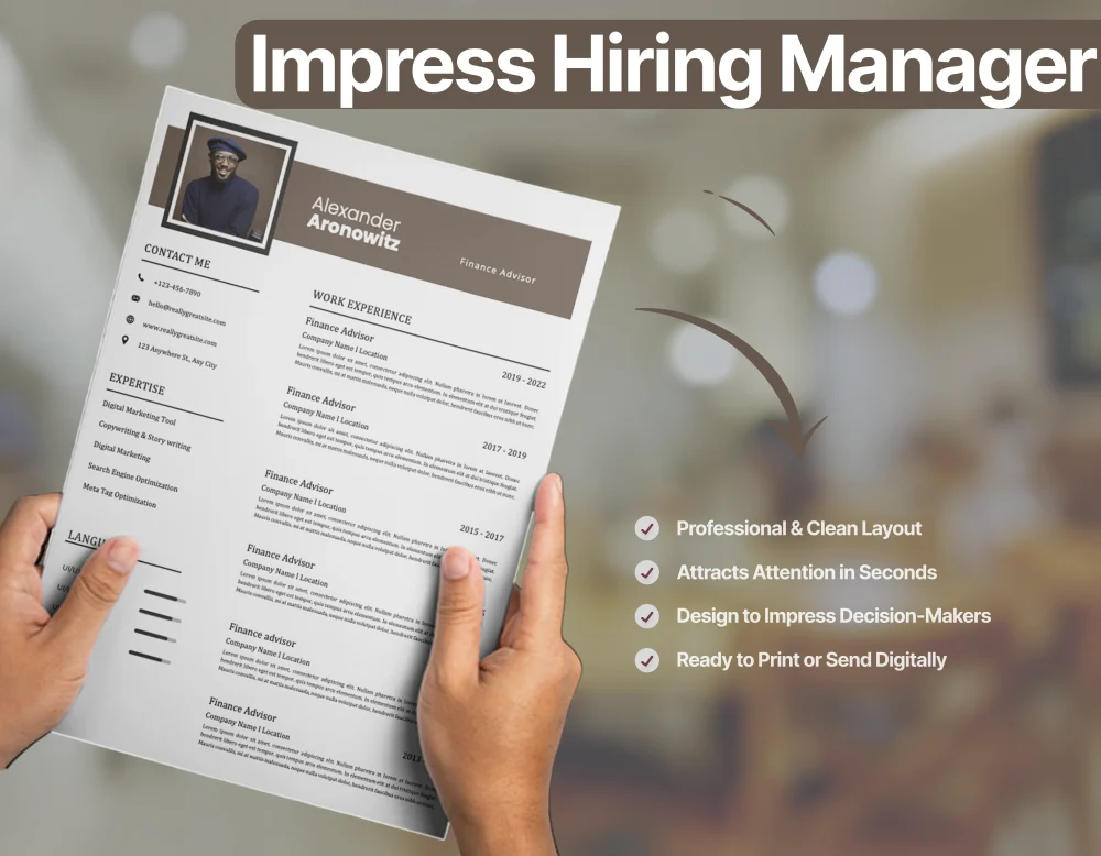 Corporate Finance Advisor Resume Template - Image 3