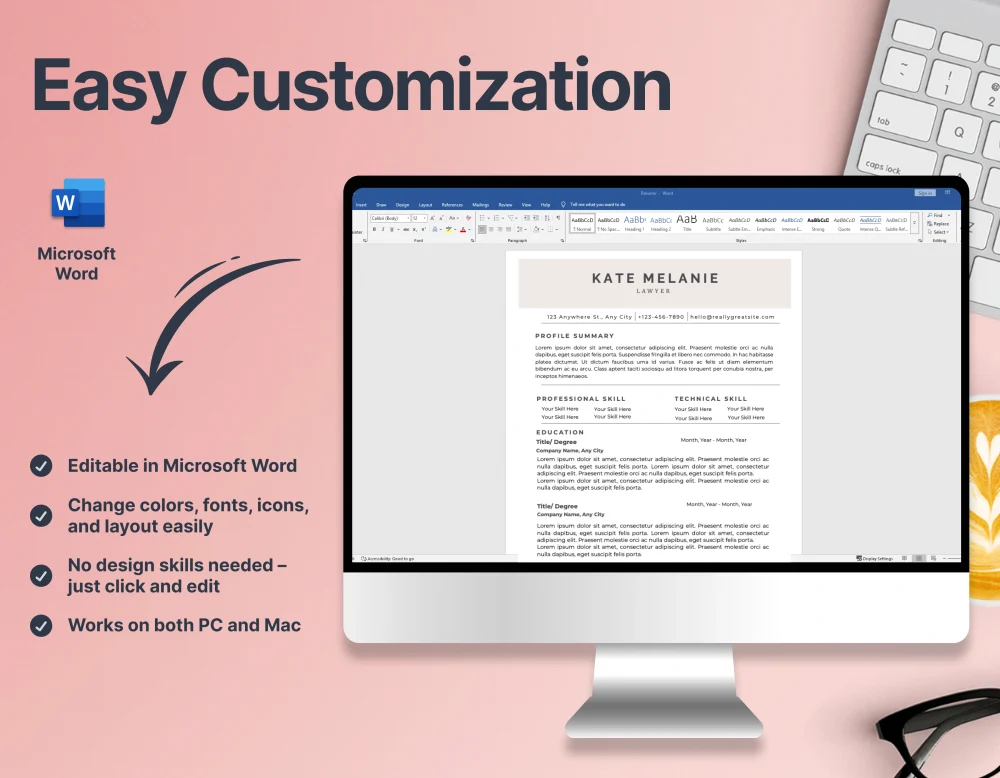 Corporate Lawyers Resume Template - Image 2