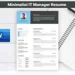 Minimalist IT Manager Resume Template
