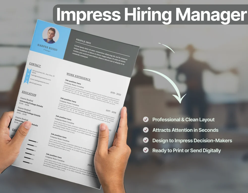Minimalist IT Manager Resume Template - Image 3