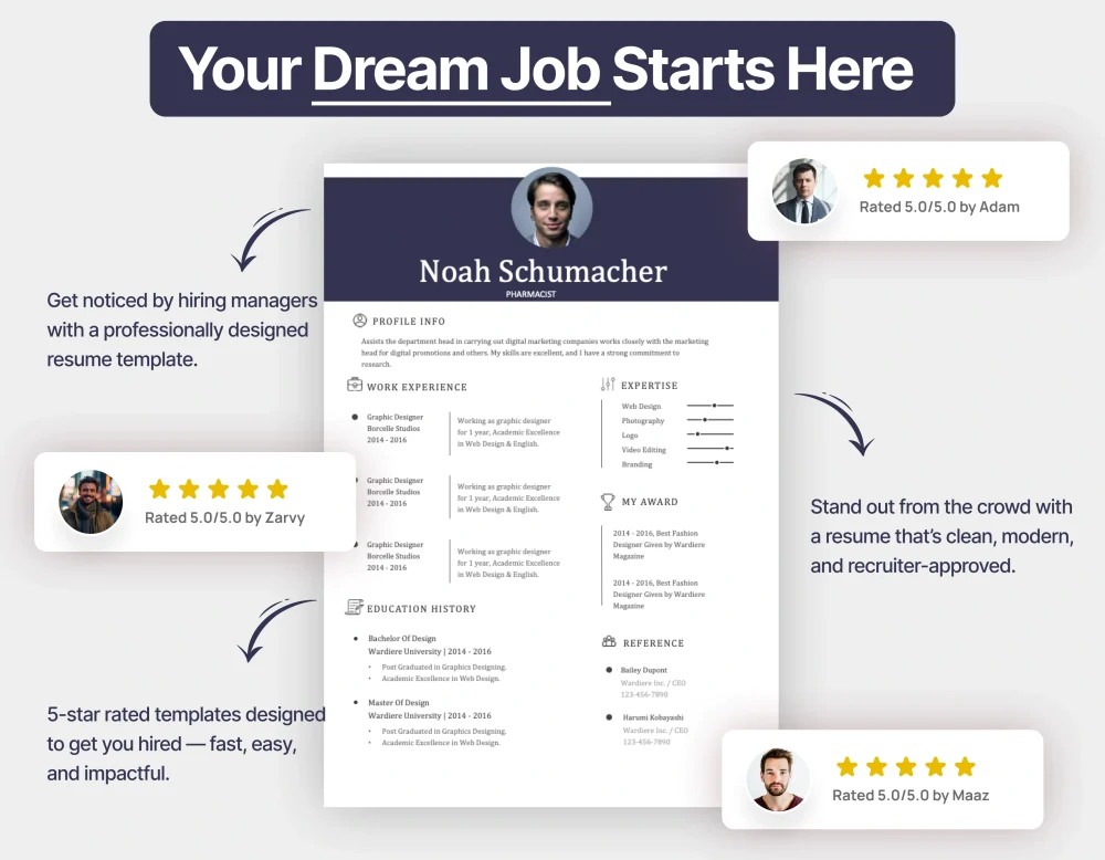 Minimalist Pharmacist Resume Template - Image 4